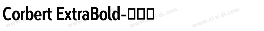 Corbert ExtraBold字体转换